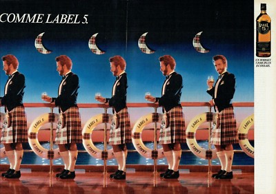 Werbung Advertising 019 1985 Scotch Whisky Label 5 (2 Seiten) 2