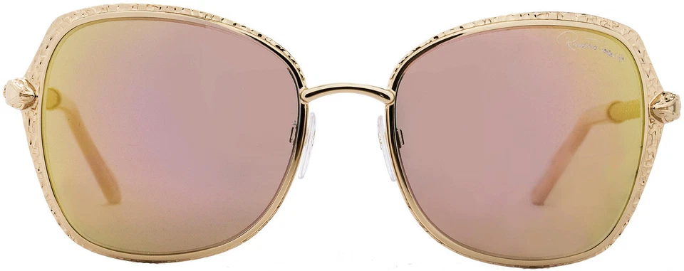 Gafas de sol Roberto Cavalli TABIT 977S 28L oro rosa cuadrado dorado espejo 58-19-135 Foto 2 de 2