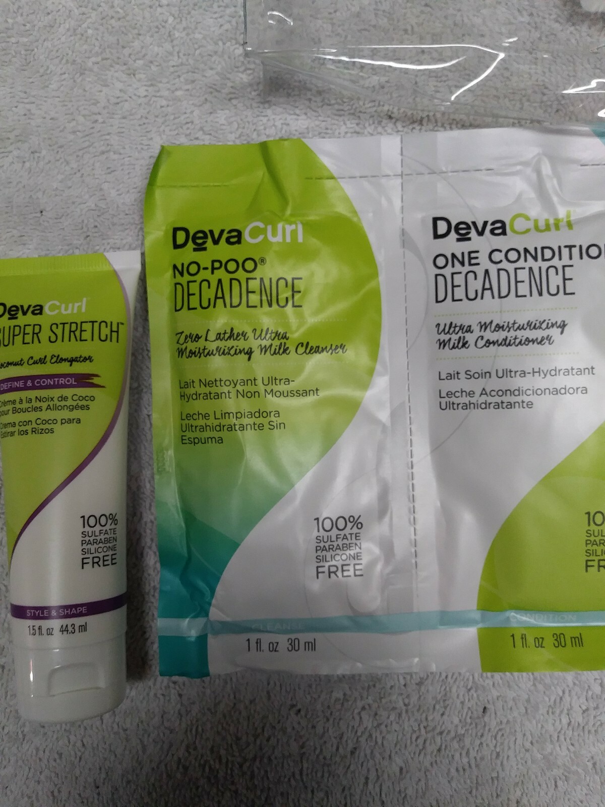 Deva Curl Travel Set Super Stretch Decadence And Deep Sea Repair 1 fl oz.  1.5