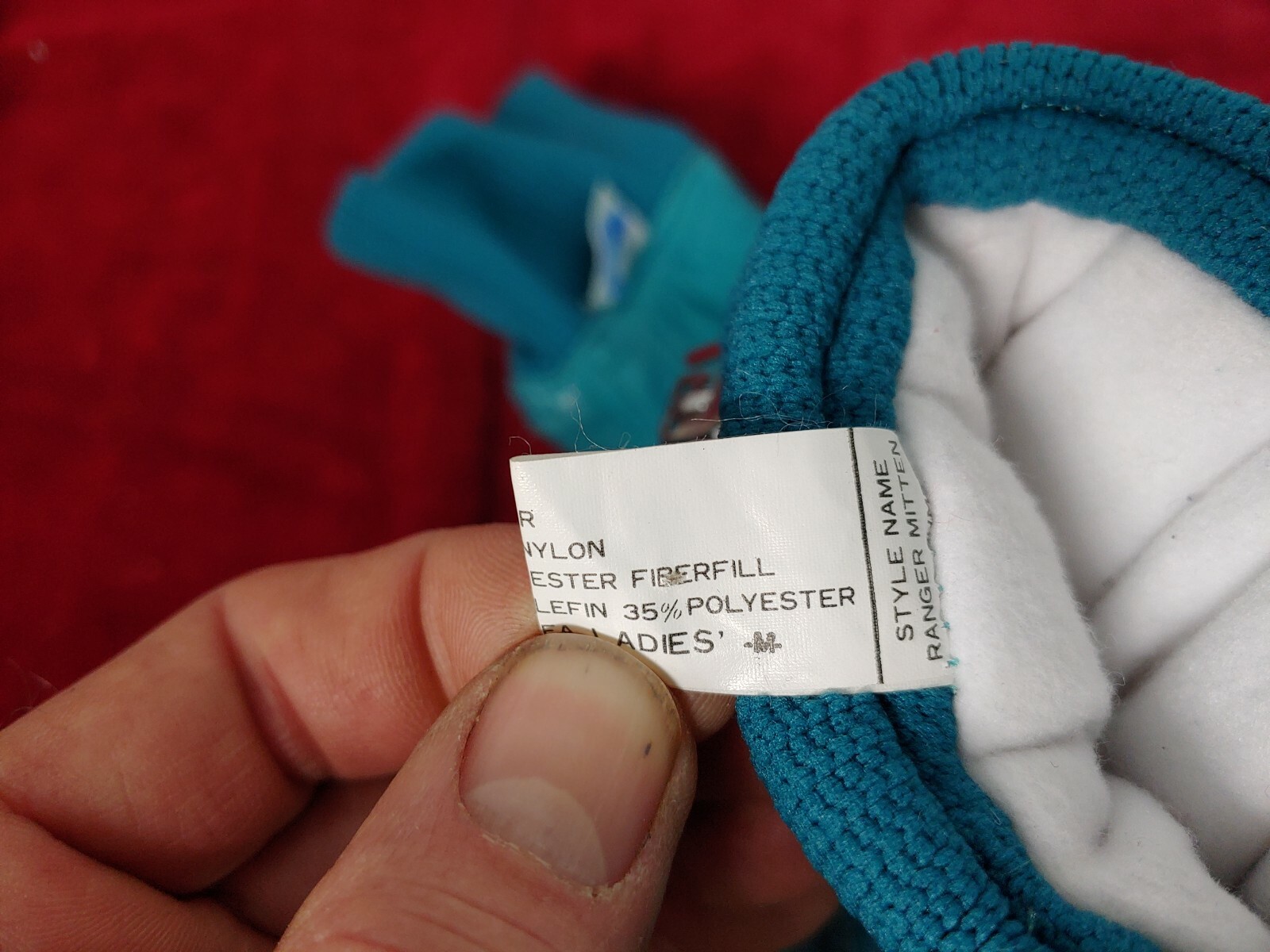 Vintage Green Kombi Leather Ranger Ski Mittens Women'… Gem