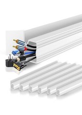 6 Pack Under Desk Cable Management Adhesive Cable Organizer J Cable Raceway