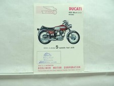 Ducati 450 Mark 3 D Desmo OHC 4 Stroke 5 Speed Brochure B6088