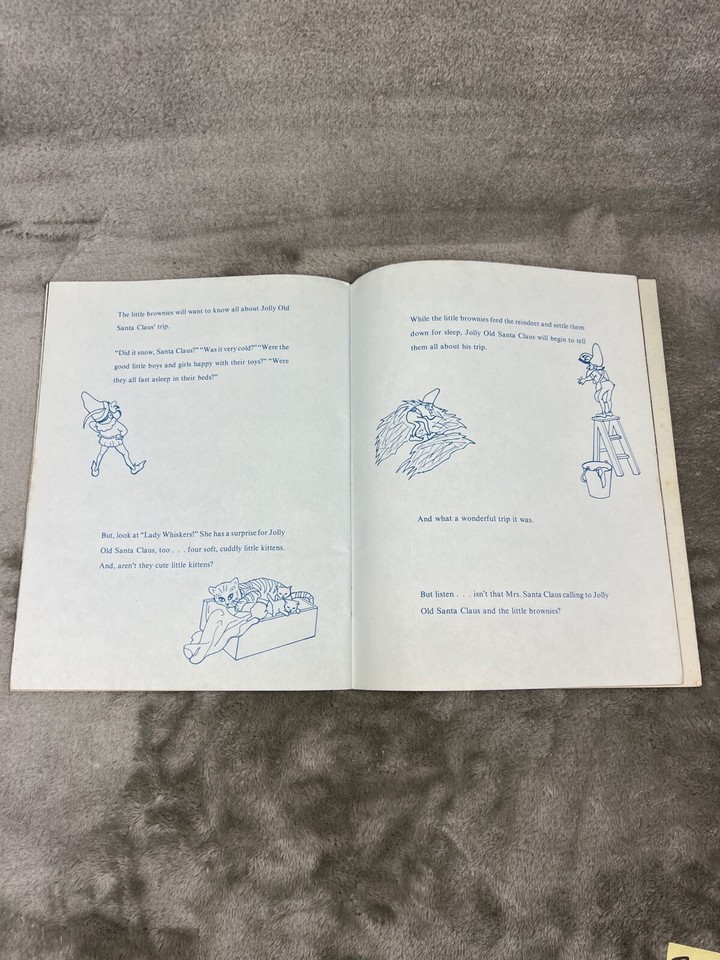 JOLLY OLD SANTA CLAUS 1978 Vintage Paperback book Illustrated by