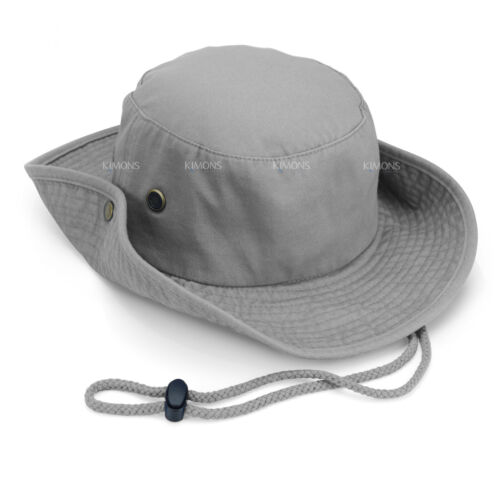 Unisex 100% Cotton Bucket Hat Fishing Camping Safari Boonie Sun Brim Summer Cap - Picture 17 of 30