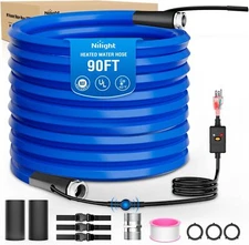 Nilight 90FT Heated Water Hose RV 5/8??Inside Diameter -45??F Freeze Protaction