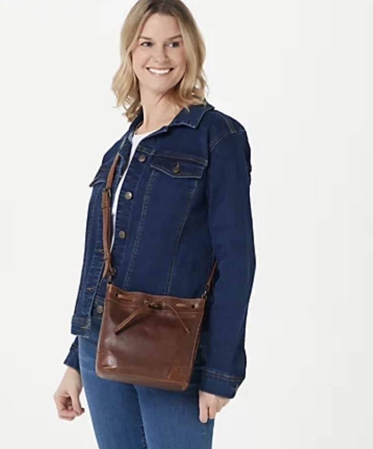 Bolso Cubo Frye Cuero Melissa Cordón Color Coñac B000498 Foto 2 de 4