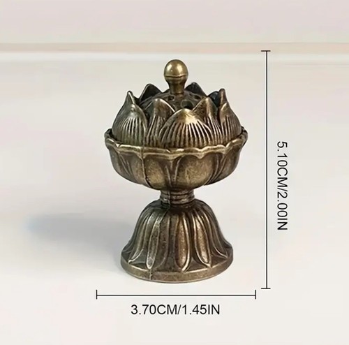 Weihrauchbrenner Lotus Weihrauch Zenser Legierung Hausmöbel Wohndekoration - Bild 10 von 10