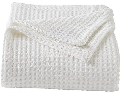 Waffle Weave King Size Blanket 100% Tencel Cotton Cal-King