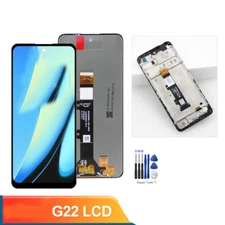 LCD TFT Display Touch Screen Digitizer with Frame Replacement For Motorola G22