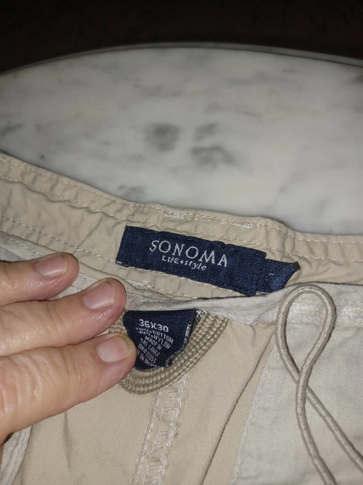 Sonoma Womens Hiking/Cargo Shorts SZ 36 Tan - Image 2 of 4
