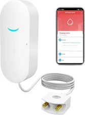 WiFi Bluetooth Water Leak Detector Smart Water Sensor Alarm&App Alerts For Home