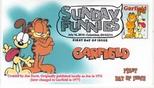 AO 4470-4, 2010, Sunday Funnies, Pictorial Postmark, Add-on Cachet, First Day Co