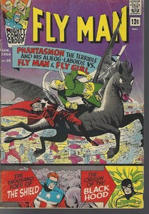Flyman-35-1959-series-Archie-Very-Good-featuring-SHIELD-BLACK-HOOD-FLY-GIRL