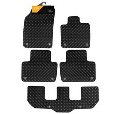 Fits Volvo XC90 2015-On 7 Seat Fully Tailored Car Floor Mats Black 5Pc Set