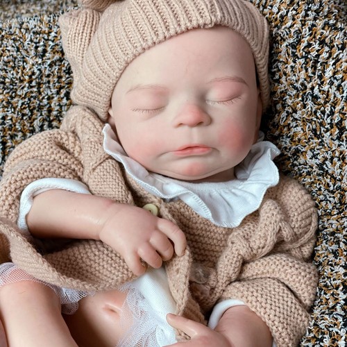 18 inch Full Body Silicone Baby Dolls Girl Lifelike Reborn Doll Soft Sleeping... - Picture 7 of 7