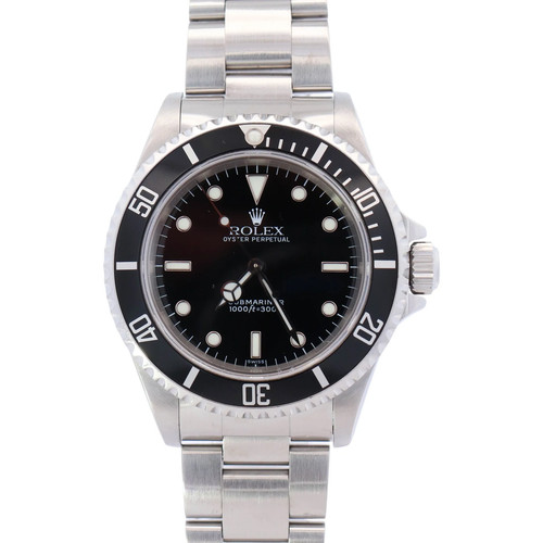 Rolex No Date Submariner 40mm Black Dot Dial Watch Ref# 14060