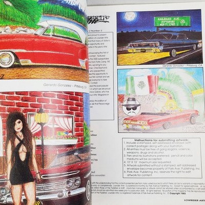 Lowrider Arte Magazine Vintage 1993 March/April Issue Aztlan