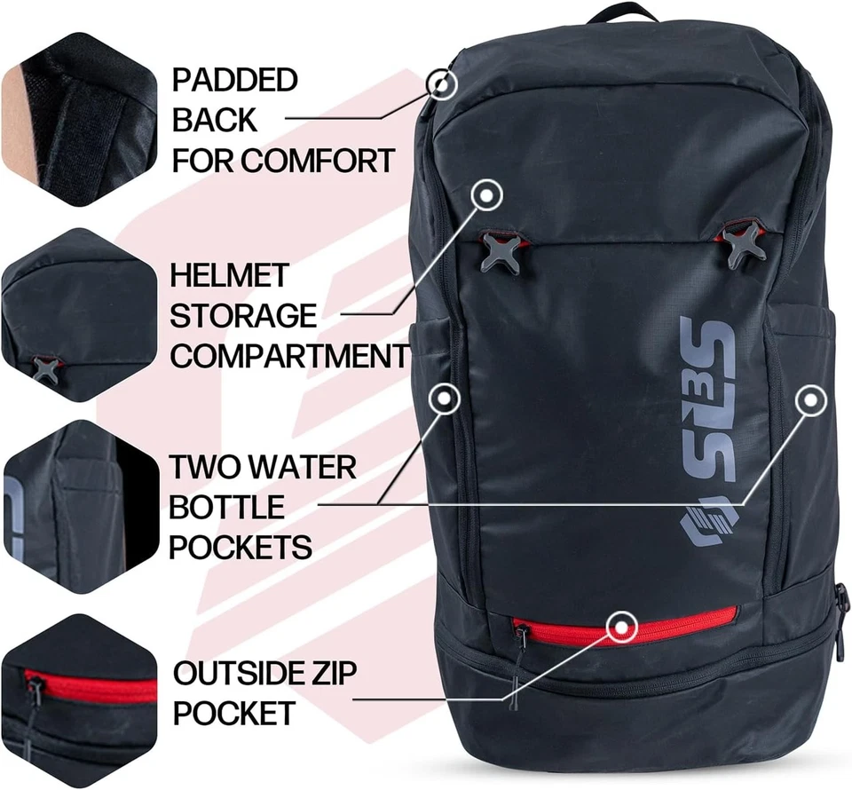 Mochila de Triatlón SLS3 35L Bolsa de Transición Compartimentos Secos y Húmedos Grandes Equipo de Triatlón Foto 2 de 4