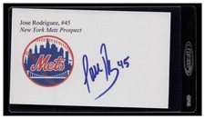 Rodriguez, Jose - Autograph 3x5 Index Card