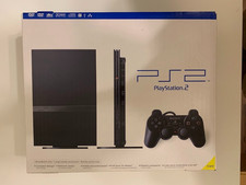 Sony PlayStation 2 Slim Console_Black_2 Memory Cards_2 Wireless Controller_Works