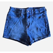 Wild Fable Womens High Rise Denim Shorts Dark Wash Blue Size 8 29R