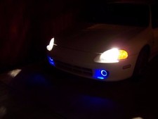 White Angel Eye Fog Lights Driving Lamps For 1992-1997 Honda Del Sol Jdm Spec White Angel Eye Fog Lights Driving Lamps For 1992-1997 Honda Del Sol Jdm Spec