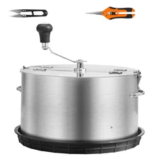 Bud Leaf Trimmer, 16 In. Stainless Steel Manual Trimmer with Clear PET Cover, Ha