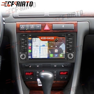 Carplay Android Autoradio GPS NAVI BT WIFI FM Für Audi A6 4B2 4B5 C5 1997-2005