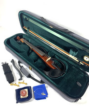NEAR MINT YAMAHA SV-200 Electric Silent Violin Brown Used From JAPAN