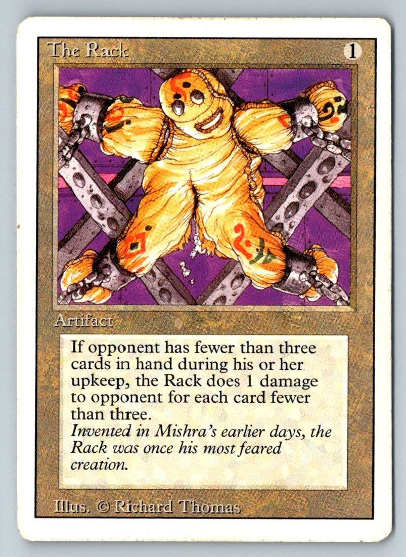 The Rack MTG 1994 Revised Edition Richard Thomas Artifact 3ED Discard WOTC NM