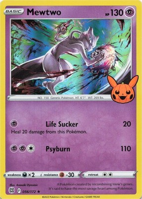 Pokemon - Mewtwo #056/172 - Trick or Trade BOOster Holo