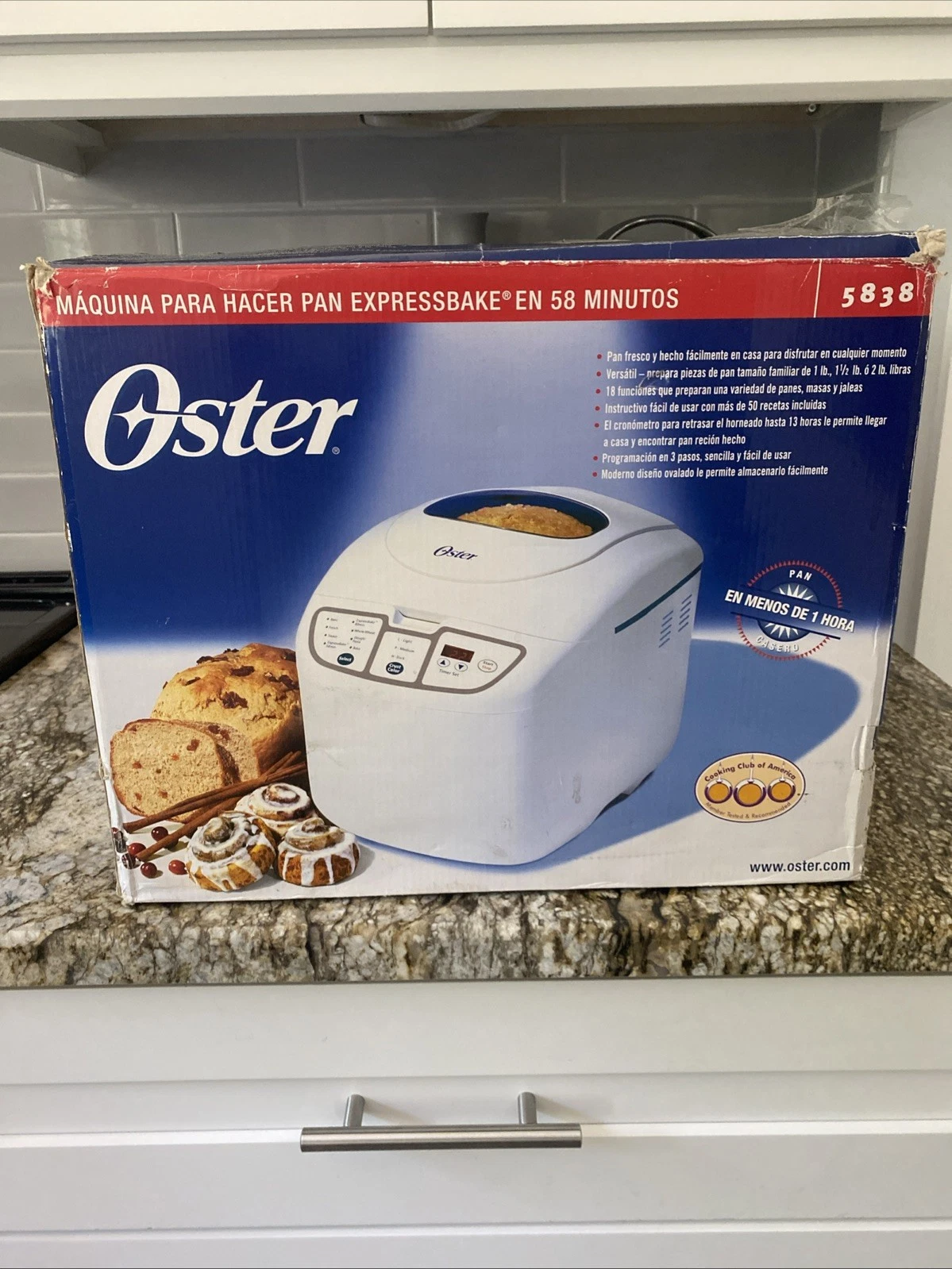 OSTER Expressbake Bread Maker Machine Model 5838 White