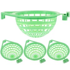 4 Pcs Plastic Bird Nest Hollow Out Hanging Nest for Parrot Birds Supplies