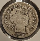 1900P Barber Dime 90% Silver Coin AG Philadelphia Mint Collector Coin USA