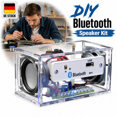 Lötübungset DIY Bluetooth Stereo-Lautsprecher 2x3W Elektronik Lernen Bausatz Kit