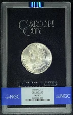 1884-CC  GSA  NGC MS63  MORGAN DOLLAR  *  Box & COA  *  #8409800-033