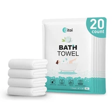 Ditoi Disposable Bath Towels 30x60" Extra Large Beach Camping Travel Hotel Soft