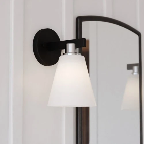Vaxcel Lighting W0404 Vermont 10" Tall Bathroom Sconce - Black - Picture 11 of 11