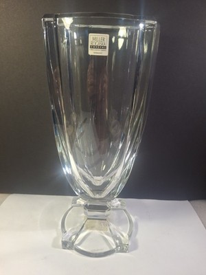 Miller Rogaska Crystal Vase 11 Inches A Reed And Barton Co Germany