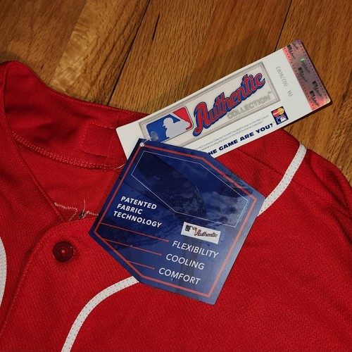 *WOW* Majestic Cincinnati REDS GENNETT Authentic Trikot Herren 52 Baseball Shirt - Bild 6 von 19