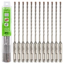 5/32" x 6” Masonry Drill Bits (12 Pack) SDS Plus Hammer Drill Bits for Concre...