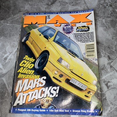 Max Power magazine April 1997 Twin Clio and BMW from outer space Vintage