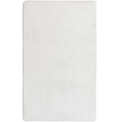 STRADO Rabbit 3D Teppich rutschfest 80x150 Weiß