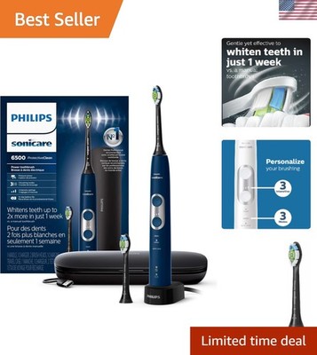 Philips ProtectiveClean 6500 Electric Toothbrush - Rechargeable, Navy Blue