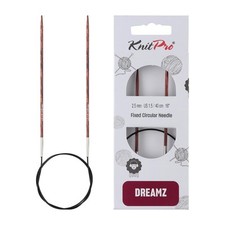 Burgundy Rose 1.5 2.5mm Birch Wood Fixed Circular Knitting Needles Dreamz