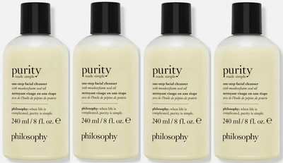 #ad 4 Philosophy Purity One Step Facial Cleanser Meadowfoam Seed Oil 8 Oz Face Wash $40.00