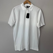 Boss Hugo Boss Polo Shirt Mens Xl White Pima Cotton Short Sleeve Nwt Flaw Boss Hugo Boss Polo Shirt Mens Xl White Pima Cotton Short Sleeve Nwt Flaw