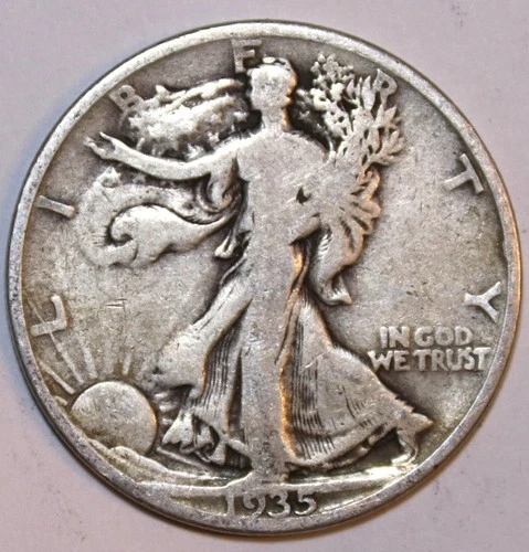 1935-P Walking Liberty Half Dollar - Very Good - #0968EC
