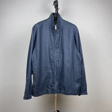 COS Men’s Navy Blue True Hemp Unlined Bomber Jacket – Size M