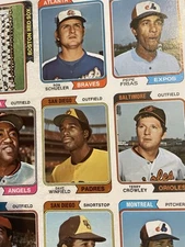 1974 Topps baseball uncut sheet Winfield Griffey rcs. Original Super Rare